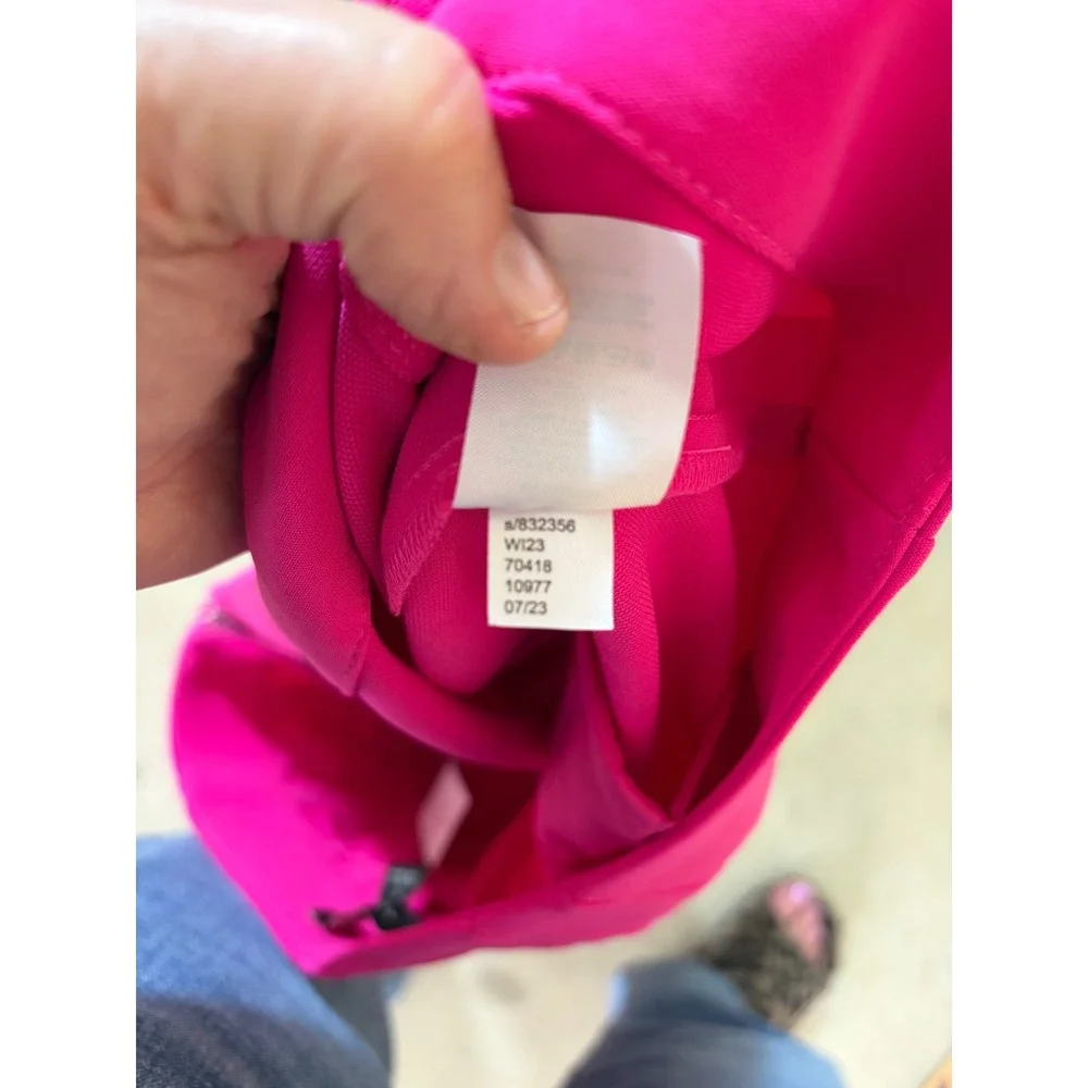 Ann Taylor Magenta Pink Wide Leg Crop Pants Womens 12 NWT business Careerwear - Picture 3 of 9